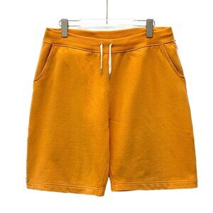 Hermès Orange Cotton Casual Drawstring Shorts XL Mens Relaxed Fit